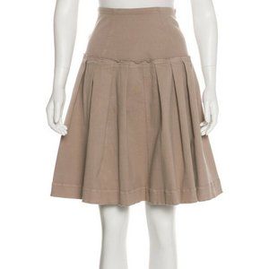 Donna Karan Skirt Made In Italy Pleated Tonal